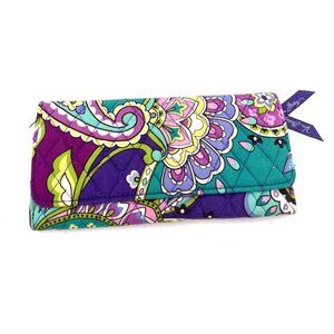 Vera Bradley Colorful Paisley Quilted Wallet Multiple Compartments & ID Slot